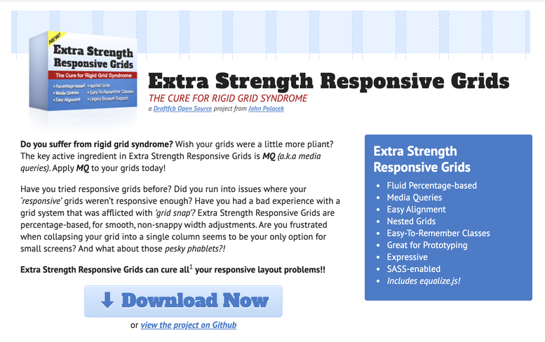 Extra Strength Responsive Grids Project Page