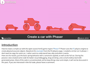 Tutorial - Create a car with Phaser
