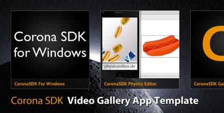 Screenshot of video gallery app