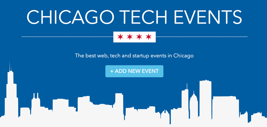 Chicago Tech Events website, the best web, tech and startup events in Chicago