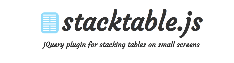 Stacktable Project Page